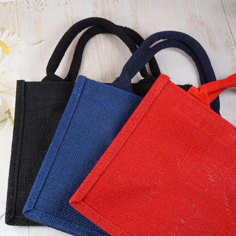 カラージュートトートバッグ(S)3color