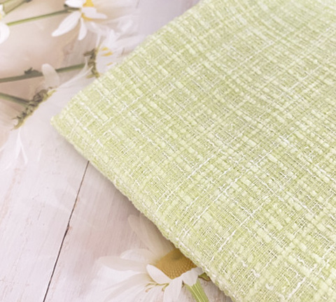 ライムグリーンカラーツイード　10cm