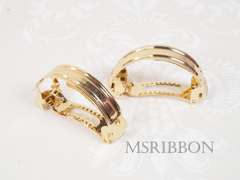 ゴールドカーブバレッタ(かまぼこ型)