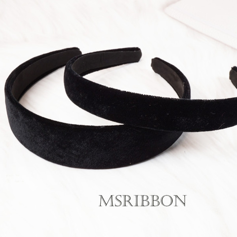 ベロアコーティング幅広LUXEカチューシャ　1本