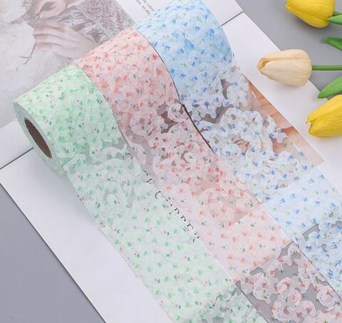 フラワーレースチュールリボン　6cｍ/90cm