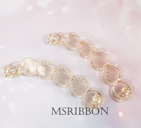 シャンパンクリアバナナクリップ　10cm