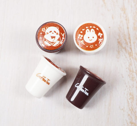 ラテアートホットドリンクミニチュアフィギュアパーツ
