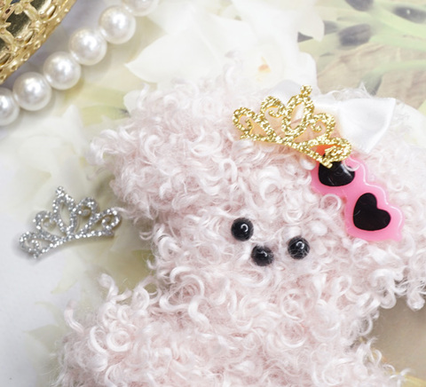 ラメグリッターティアラパーツ(2個)