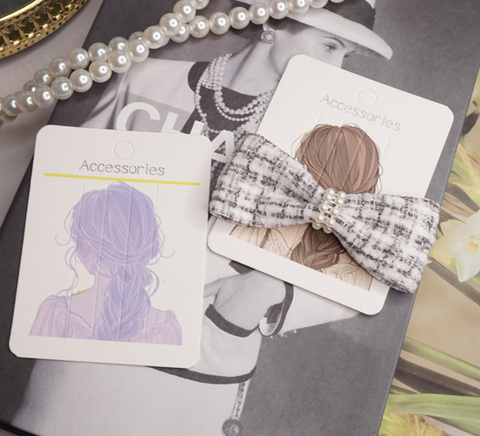 ヘアアクセサリー用デザイン台紙10枚(女性)