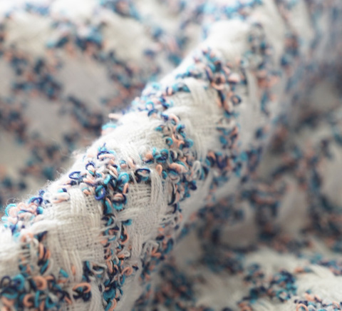 エトワールチェックミックスツイード　10cm