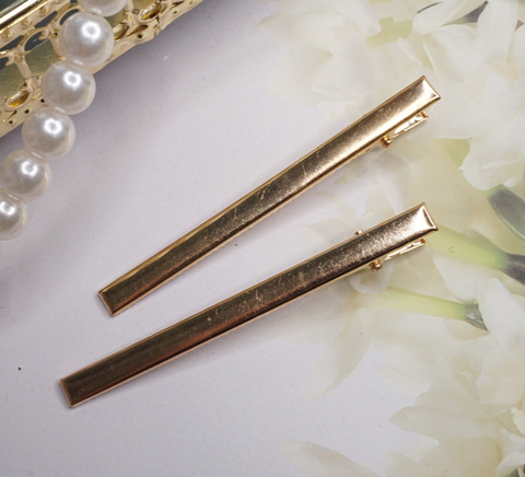スリムゴールドクリップピン　8cm　5本セット