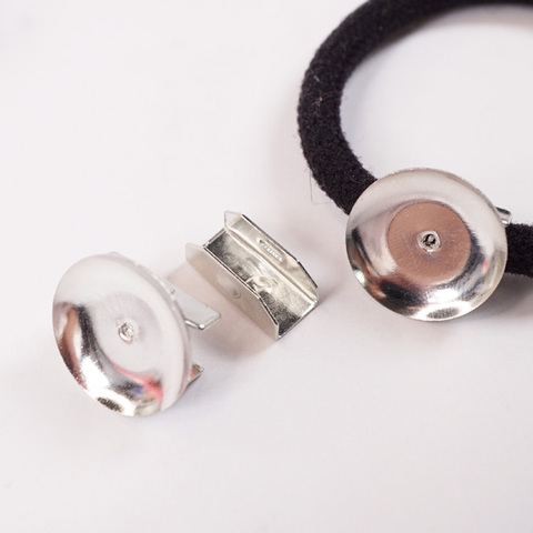 ヘアゴム用パーツ取り付けミール盆パーツ