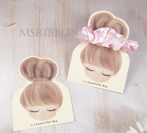 ヘアアクセサリー用台紙10枚(女の子)