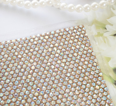 アイロン接着2サイズストーンクリスタルシート