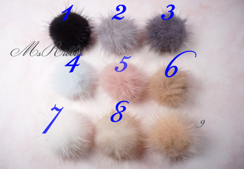リアルミンクファーボール　約4cm