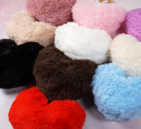 ハート型エコファーチャーム