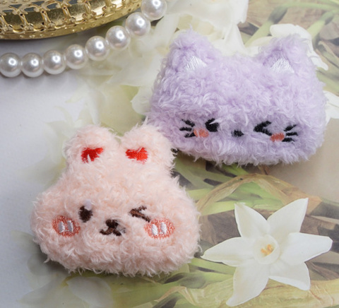 ふわもこ刺繍フェイス・ぬいぐるみパーツ