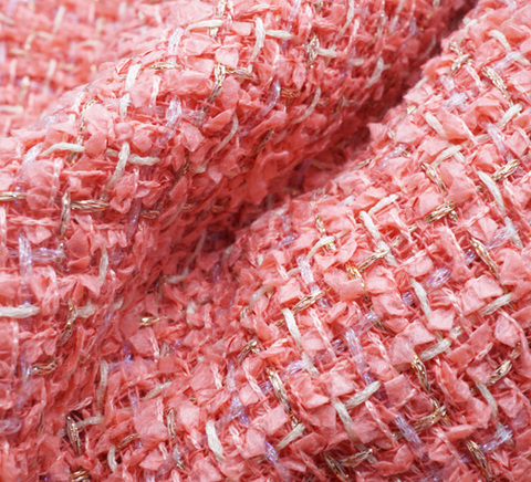 コーラルピンクカラーツイード　10cm