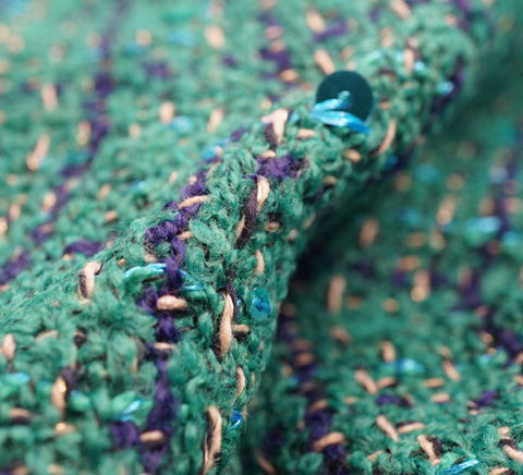 グリーン×ネイビーラインツイード　10cm