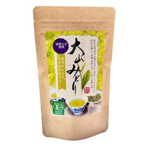有機栽培 大山みどり ティーバッグ 抹茶入煎茶 10袋入