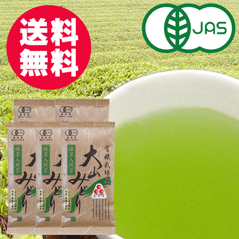 大山みどり 有機抹茶入煎茶 5本セット