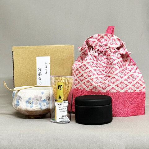 手付茶巾 茶道具セット+宇治抹茶30g缶