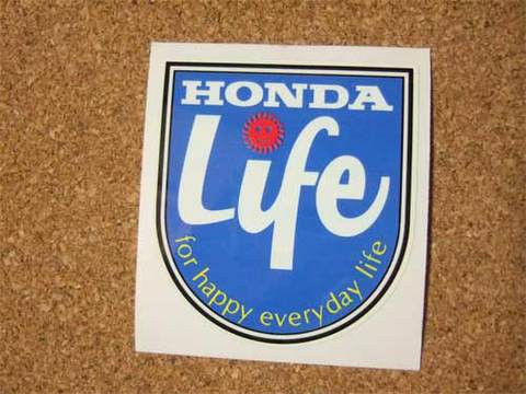 HONDA『Life』ステッカー（赤）