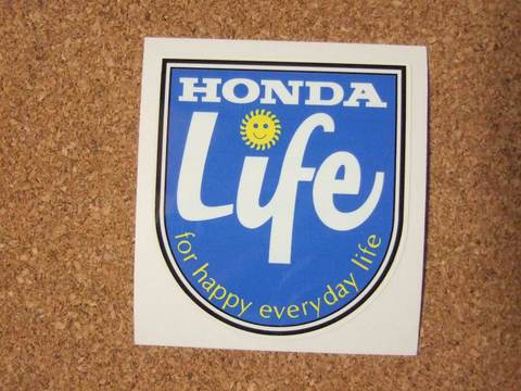 HONDA『Life』ステッカー（黄）