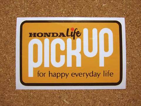 『PICK UP』ステッカー（角）