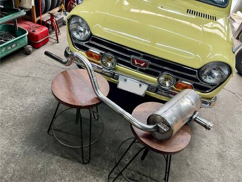 ホンダZ（水冷）エキゾーストサイレンサー＆テールパイプ（ステンレス）
