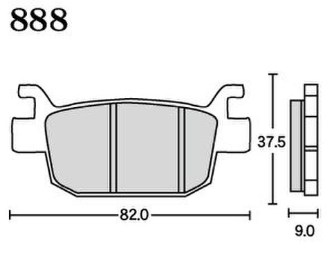 ＲＫ ＦＡ５ ８８８　ﾌﾞﾚｰｷﾊﾟｯﾄﾞ