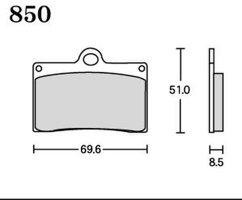 ＲＫ ＦＡ５ ８５０　ﾌﾞﾚｰｷﾊﾟｯﾄﾞ
