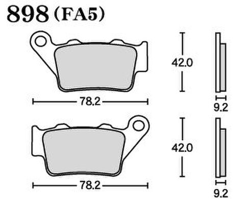 ＲＫ ＦＡ５ ８９８　ﾌﾞﾚｰｷﾊﾟｯﾄﾞ