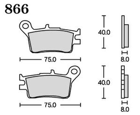 ＲＫ ＦＡ５ ８６６　ﾌﾞﾚｰｷﾊﾟｯﾄﾞ