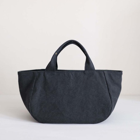 蓋付まるトートM  ネイビー / pour des lunettes