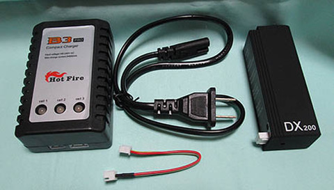 Hotcig DX200 用 900mAhバッテリーケース+充電器