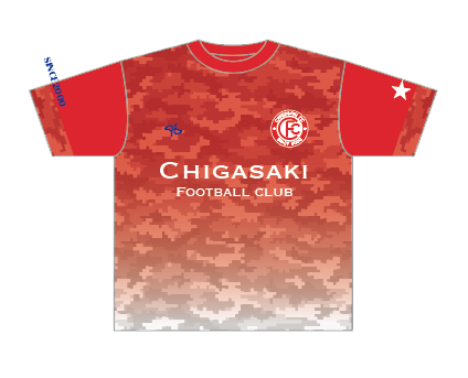 茅ヶ崎F.C　プラクティスシャツ