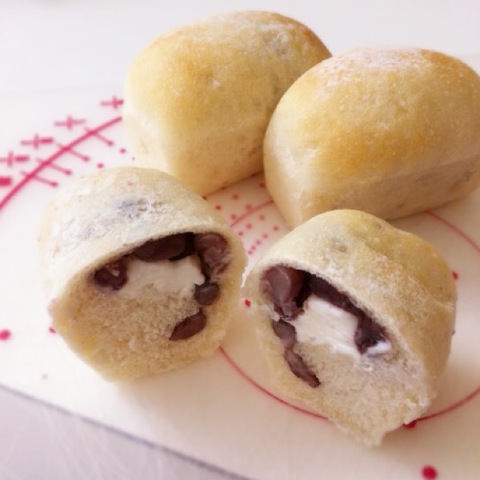 クリームチーズと小豆(3個入り)