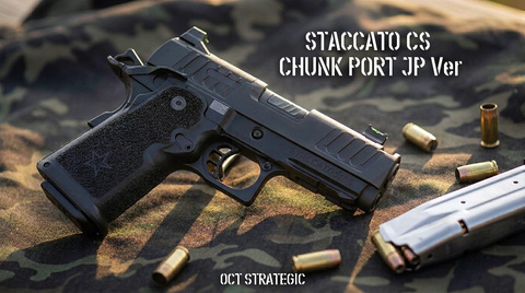 【予約中】EMG SAVIA STACCATO-CS CHUNK PORT JP Ver（GBBハンドガン）