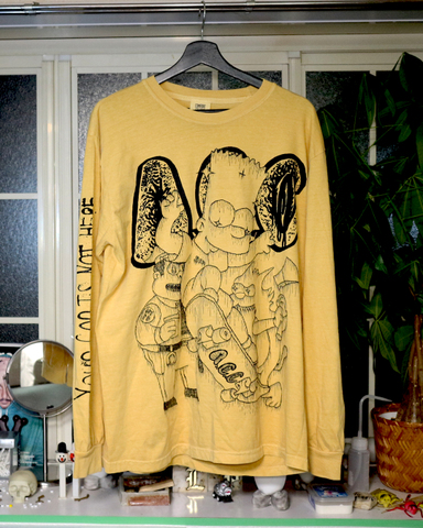 Yellow simpson long sleeve