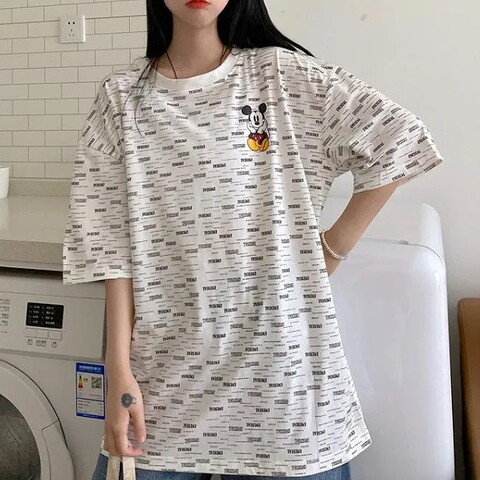 激安 Mickeyワンポイント ゆったりチュニック