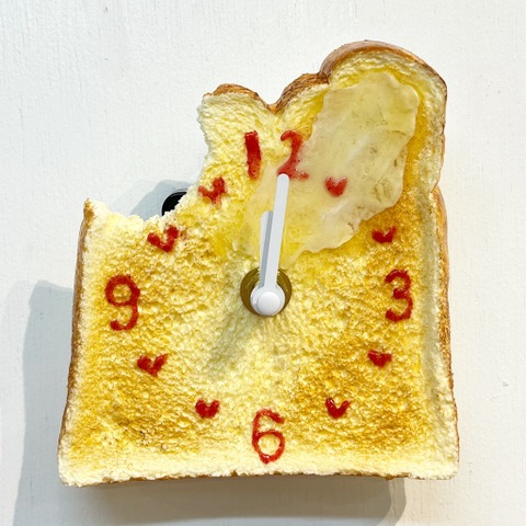 ジャムトースト掛け時計