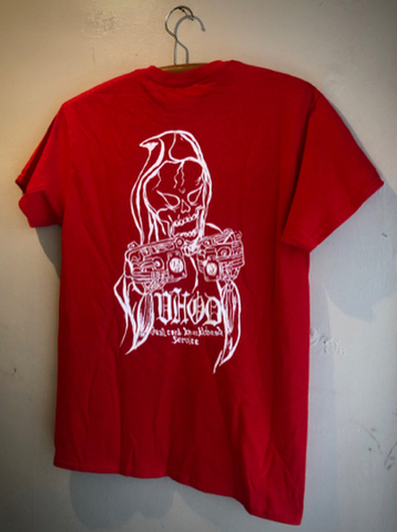 VHOD DUAL CARB KNUCKLEHEAD SERVICE - S/S T-shirt (RED)