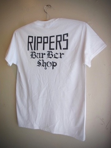 RIPPERS CLASSIC - S/S T-shirt (White/Black print)