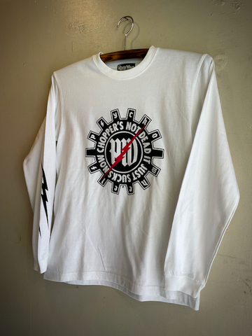 CHOPPER'S GEAR  - L/S T-shirts (WHITE)