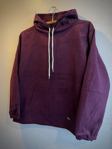 PW CORDUROY PULL OVER PARKA (BURGUNDY)