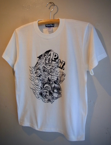 PANTHER ROD - S/S T-shirt (VANILLA WHITE)