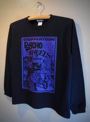 CHOPPERTOON - L/S T-shirts (NAVY)