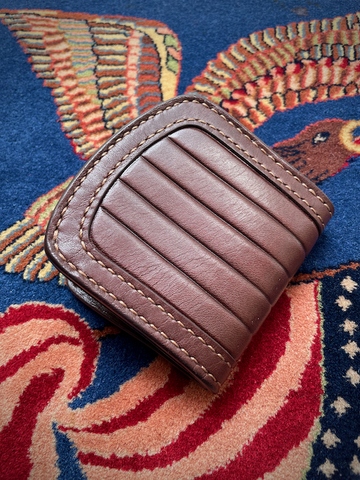 PW - LEATHER HALF FOLD WALLET (BROWN)