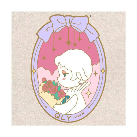 ブローチ~初代・星と花束