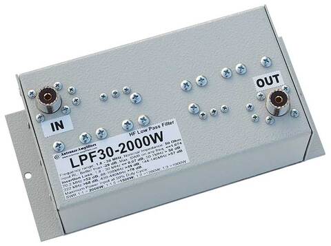HF帯　ハイグレードローパスフィルターLPF-30-2000W　最大2000W