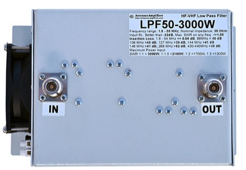 HF-6ｍローパスフィルター 1.8-54MHz　最大3000Ｗ