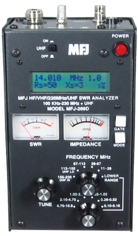 MFJ-269D HF/VHF/UHFアンテナアナライザーNew　0.1～230・415～470MHz
