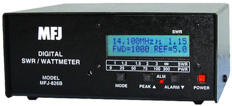 MFJ-826B　デジタルSWR・周波数カウンター内蔵ツインバー式電力計uz